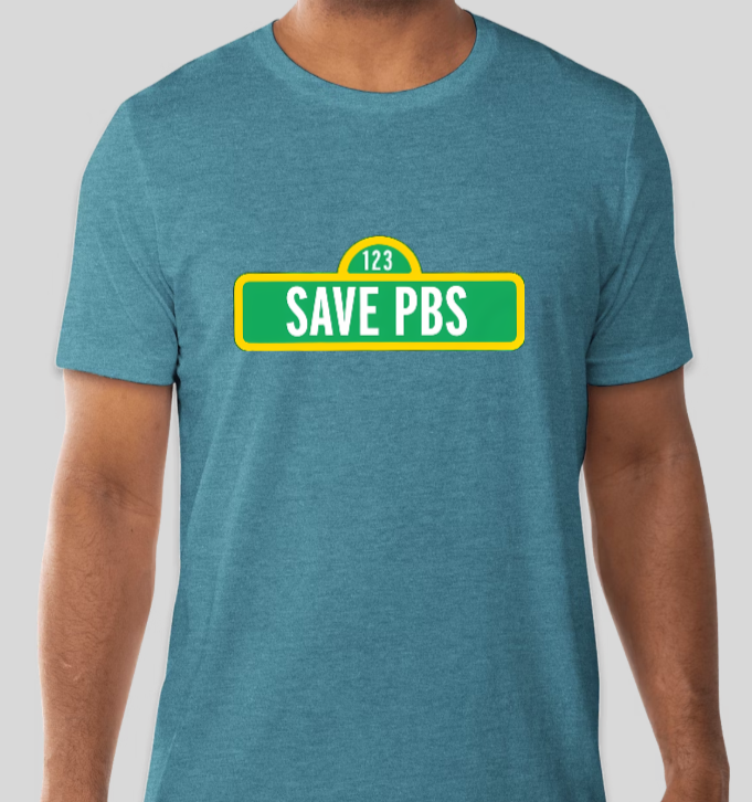 Save PBS Sesame Street Sign Tee