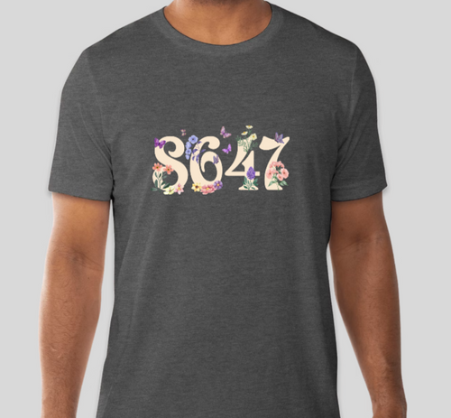 8647 Floral Tee