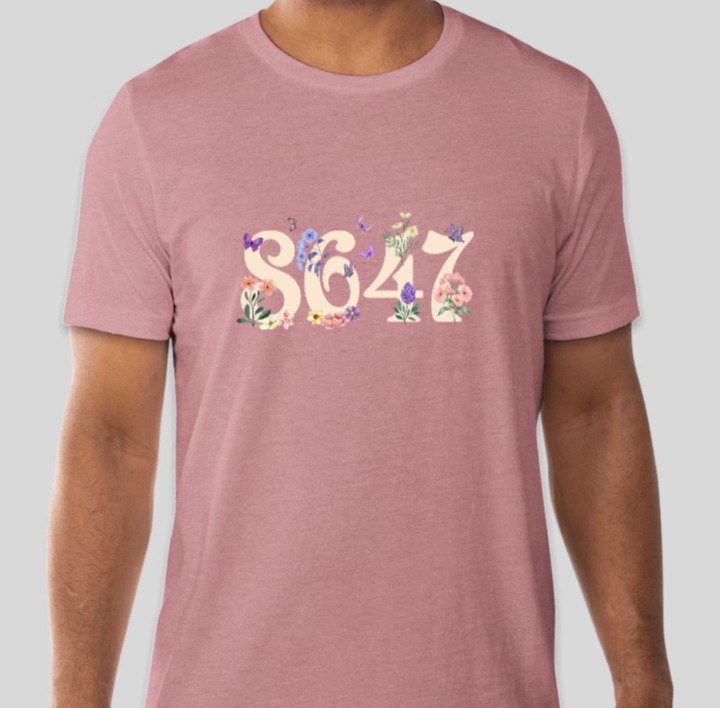 8647 Floral Tee